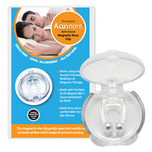 Load image into Gallery viewer, Acusnore Anti Snore Magnetic Nose Clip