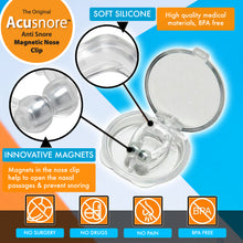 Load image into Gallery viewer, Acusnore Anti Snore Magnetic Nose Clip