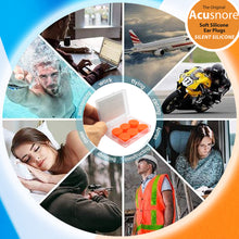 Load image into Gallery viewer, The Acusnore Soft Silicone Ear Plugs for Better Sleep - 6 Pack