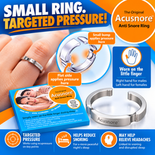 Load image into Gallery viewer, The Original Acusnore Anti Snore Ring – Adjustable Acupressure Snoring Aid for Men &amp; Women