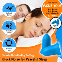 Load image into Gallery viewer, Acusnore EXTREME Foam Ear Plugs – 20 Pack